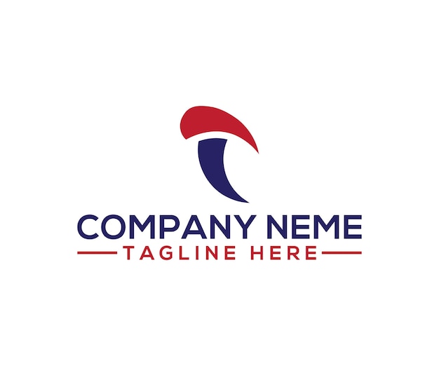 Diseño vectorial del logotipo de la letra T
