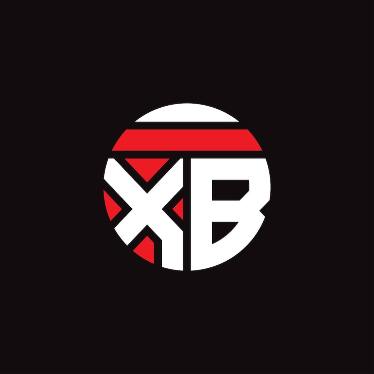 Vector diseño vectorial del logotipo de la letra xb