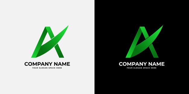Diseño vectorial de logotipo letra A