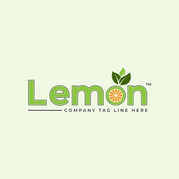 Diseño vectorial del logotipo de limón