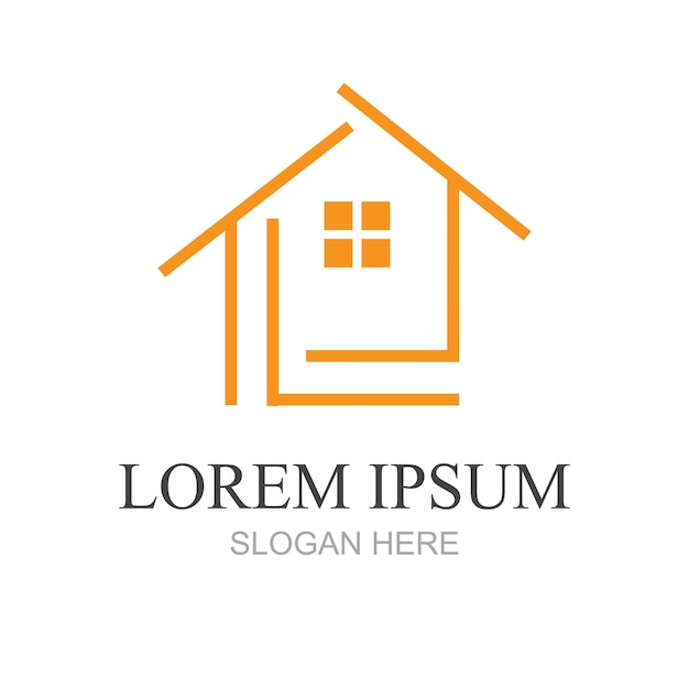 diseño vectorial de logotipo de lujo prosperidad hogar cómodo hotel o bienes raíces para propiedad empresa de negocios