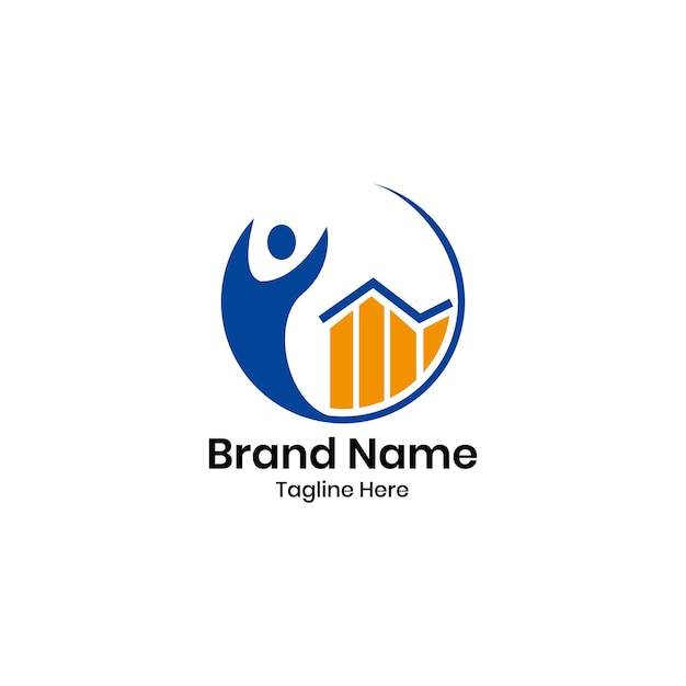 diseño vectorial del logotipo de marketing de la empresa