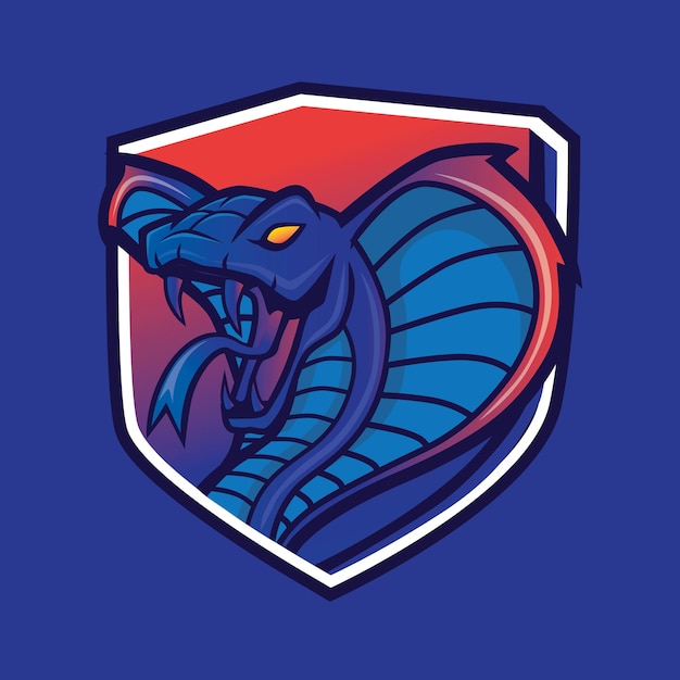 Diseño vectorial del logotipo de la mascota de la cobra