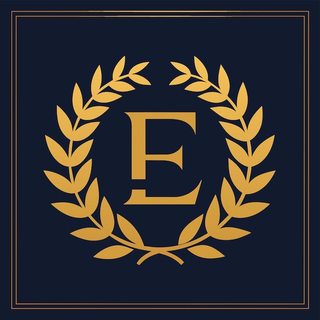 El diseño vectorial del logotipo moderno de la letra E Ilustración del icono