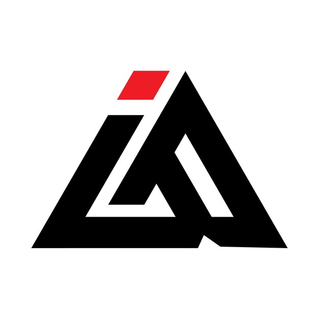 Diseño vectorial del logotipo del monograma I B