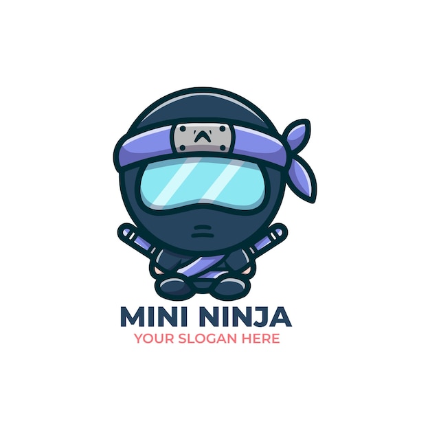 Diseño vectorial del logotipo de Ninja