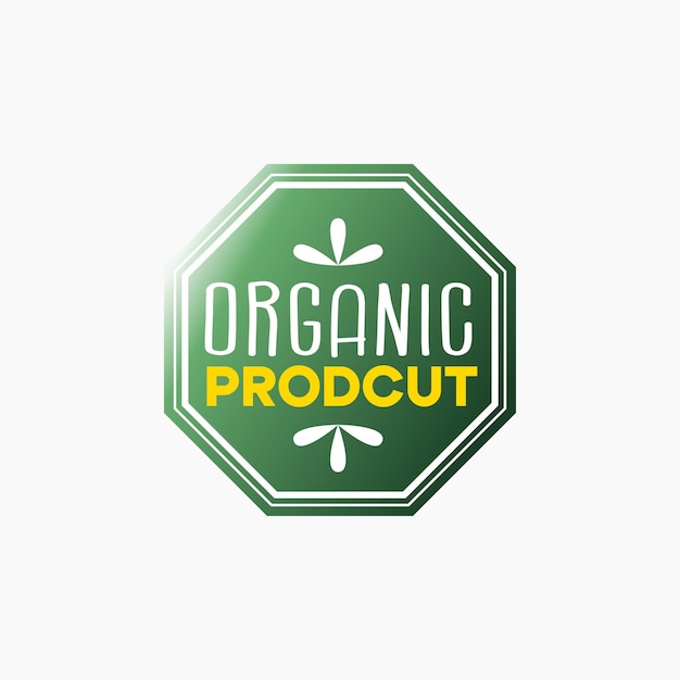 Vector diseño vectorial del logotipo del producto ecológico