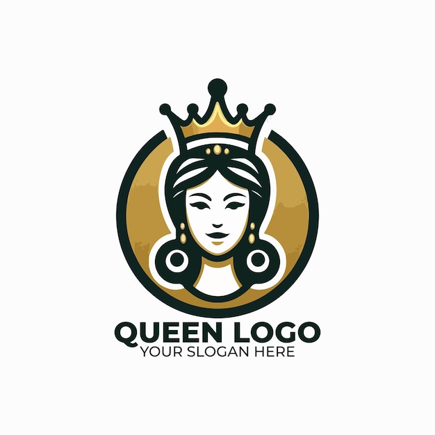 El diseño vectorial del logotipo de la Reina