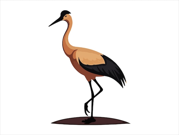 Un diseño vectorial del logotipo de Sandhill Crane