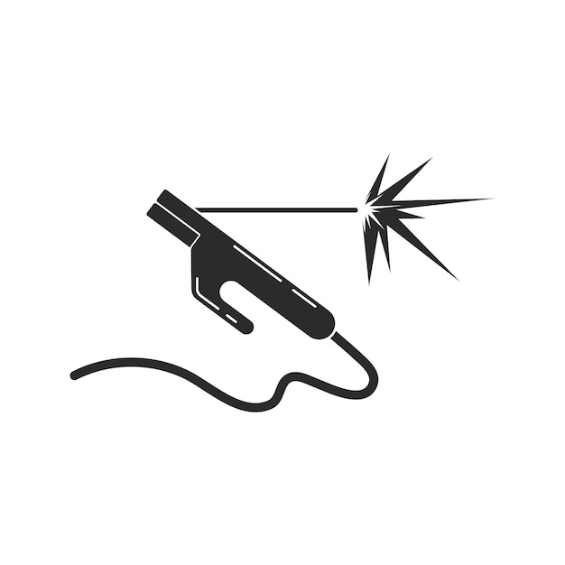 diseño vectorial del logotipo de soldadura ilustración del icono de soldadura