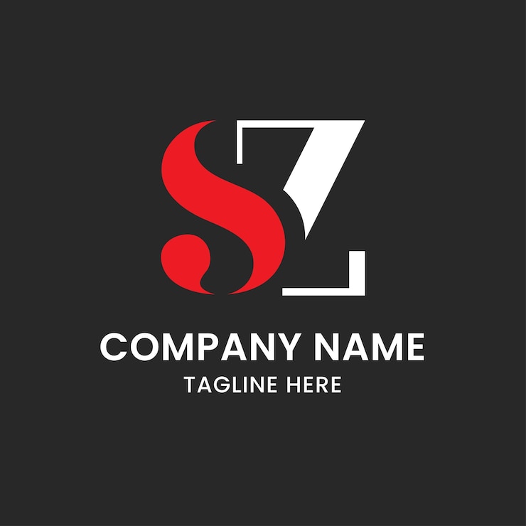Vector diseño vectorial del logotipo sz