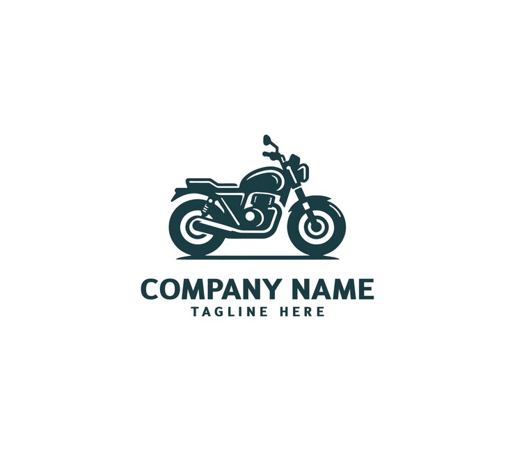 Diseño vectorial de logotipos de motocicletas Concepto de logotipo de motocicleta Carrera de motocicleta de velocidad en la motocicleta deportiva
