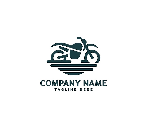 Diseño vectorial de logotipos de motocicletas Concepto de logotipo de motocicleta Carrera de motocicleta de velocidad en la motocicleta deportiva