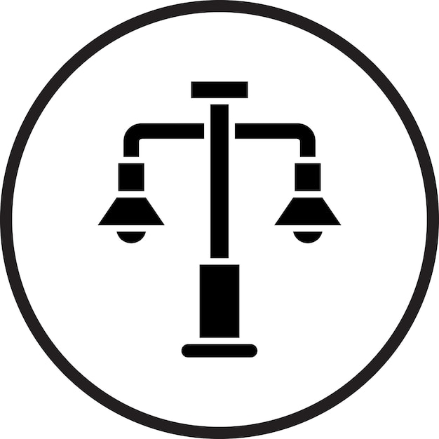 Diseño vectorial de las luces de la calle Estilo de icono