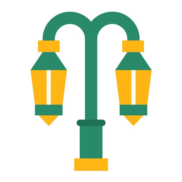 Diseño vectorial de las luces de la calle Estilo de icono