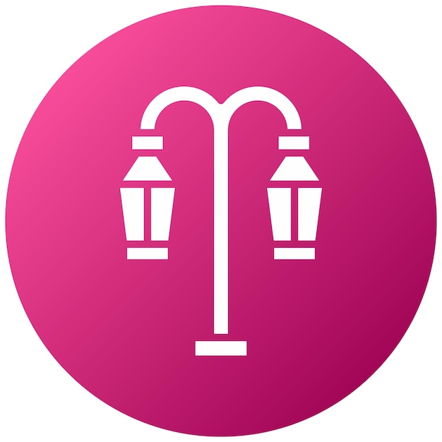 Diseño vectorial de las luces de la calle Estilo de icono