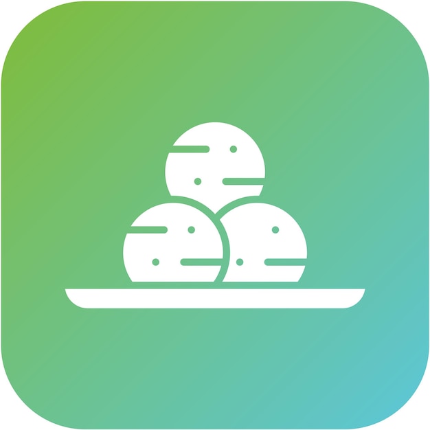 Diseño vectorial Luqmat Estilo de icono