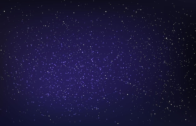 Diseño vectorial de luz estelar o efecto de luz cielo estrellado efecto de luz estrella cielo nocturno