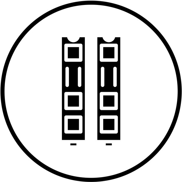 Diseño vectorial M2 Estilo del icono de la ranura