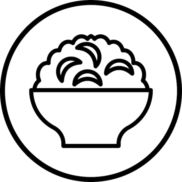 Diseño vectorial Mac N estilo de icono de queso
