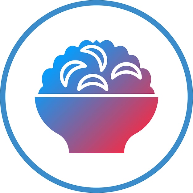Diseño vectorial Mac N estilo de icono de queso