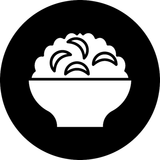 Diseño vectorial Mac N estilo de icono de queso