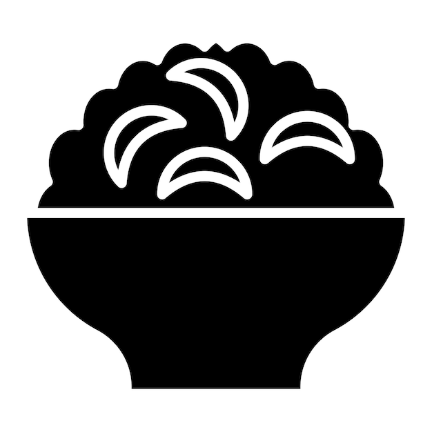 Diseño vectorial Mac N estilo de icono de queso