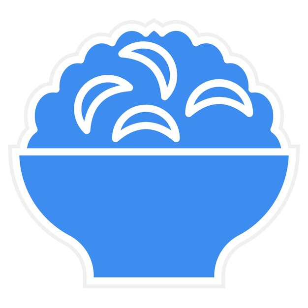 Diseño vectorial Mac N estilo de icono de queso