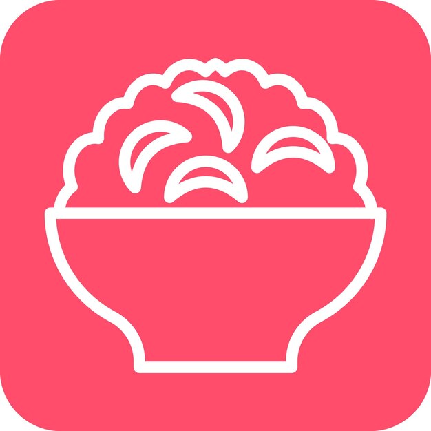 Diseño vectorial Mac N estilo de icono de queso