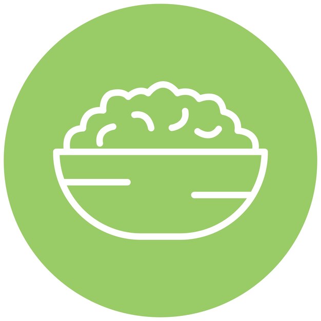 Diseño vectorial Mac N estilo de icono de queso