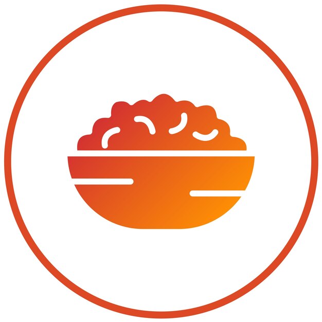 Diseño vectorial Mac N estilo de icono de queso
