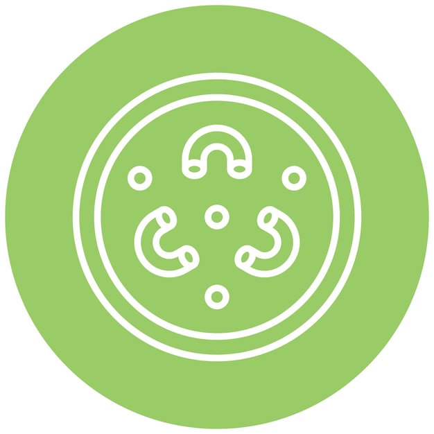 Diseño vectorial Mac N estilo de icono de queso