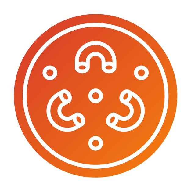 Diseño vectorial Mac N estilo de icono de queso