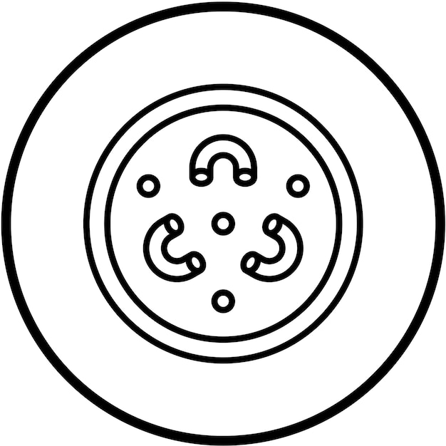 Diseño vectorial Mac N estilo de icono de queso