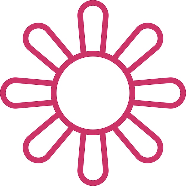 Diseño vectorial de las madres Estilo de icono de radiancia