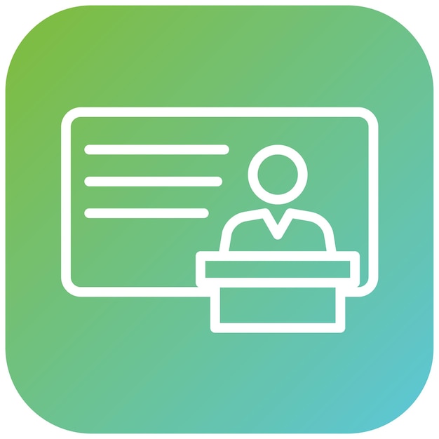 Diseño vectorial Maestro Apreciación Estilo del icono