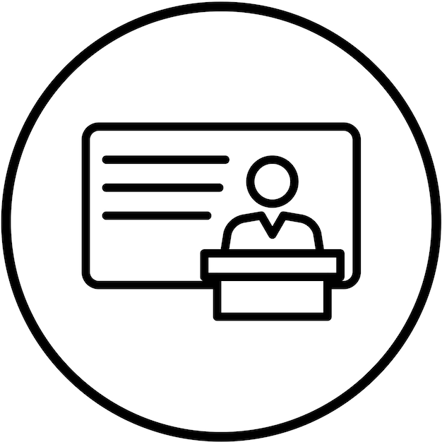 Diseño vectorial Maestro Apreciación Estilo del icono