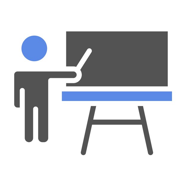 Diseño vectorial Maestro de conferencias Estilo de icono