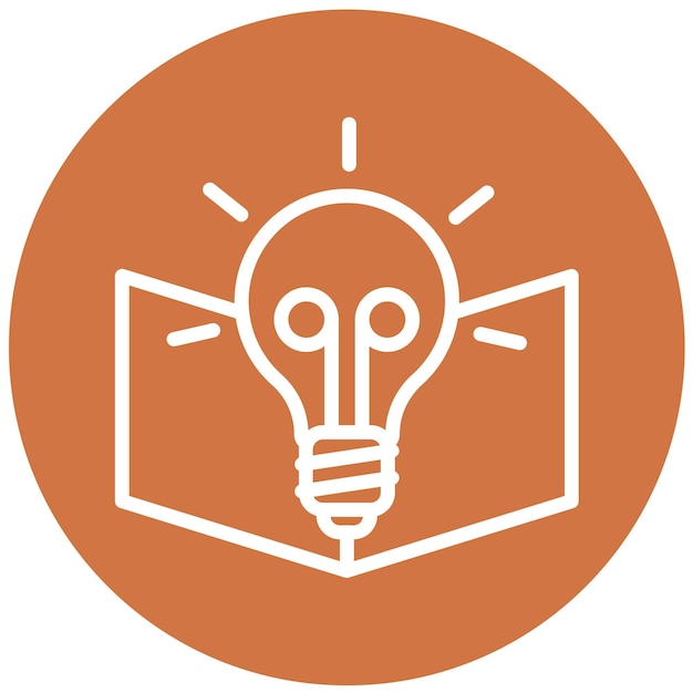 Diseño vectorial Maestro Conocimiento Estilo del icono