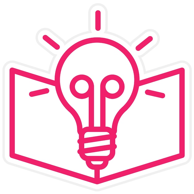 Diseño vectorial Maestro Conocimiento Estilo del icono