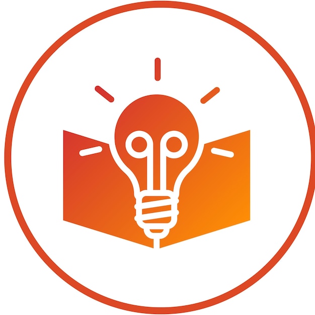 Diseño vectorial Maestro Conocimiento Estilo del icono