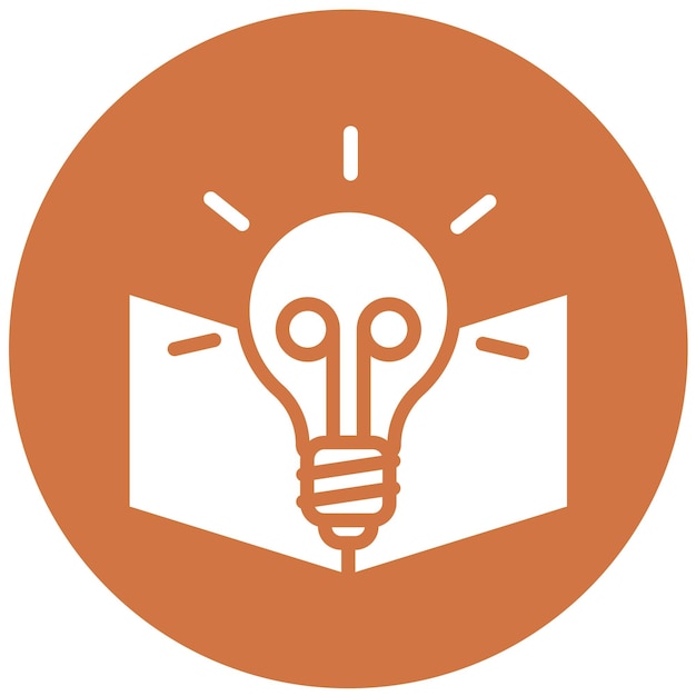 Diseño vectorial Maestro Conocimiento Estilo del icono