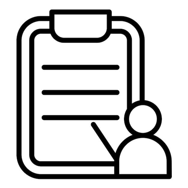 Diseño vectorial Maestro de retroalimentación Estilo del icono