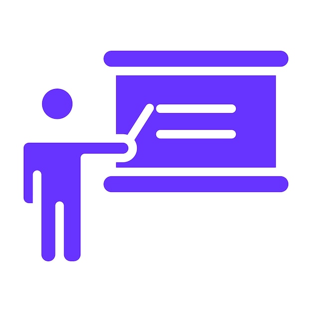 Diseño vectorial Maestro de tutoría Estilo de icono