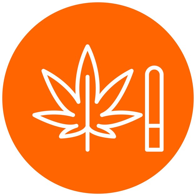 Diseño vectorial de las malezas Estilo del icono