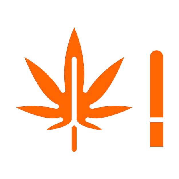 Diseño vectorial de las malezas Estilo del icono