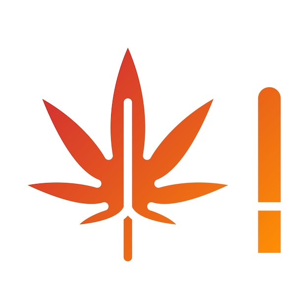 Diseño vectorial de las malezas Estilo del icono