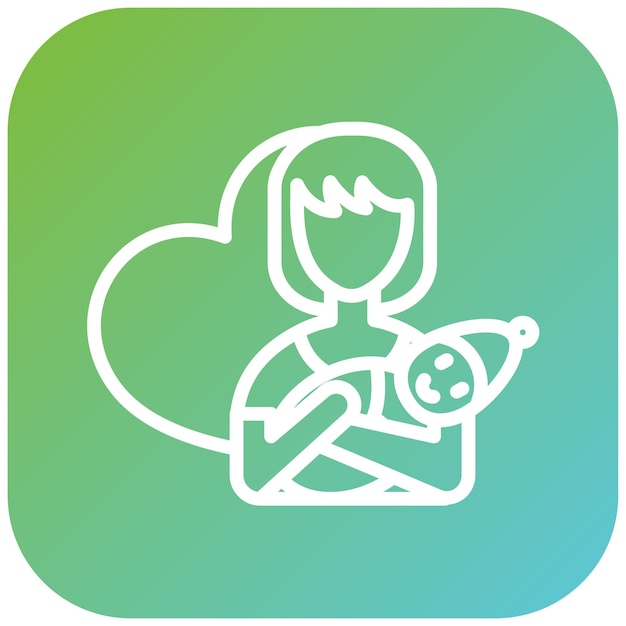 Diseño vectorial de las mamás Endless Joy Icon Style