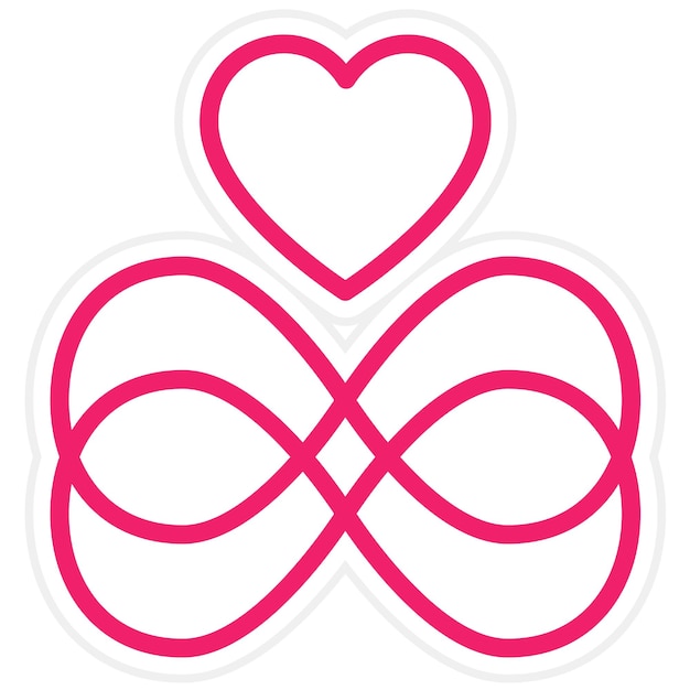 Vector diseño vectorial de las mamás estilo icono de amor eterno
