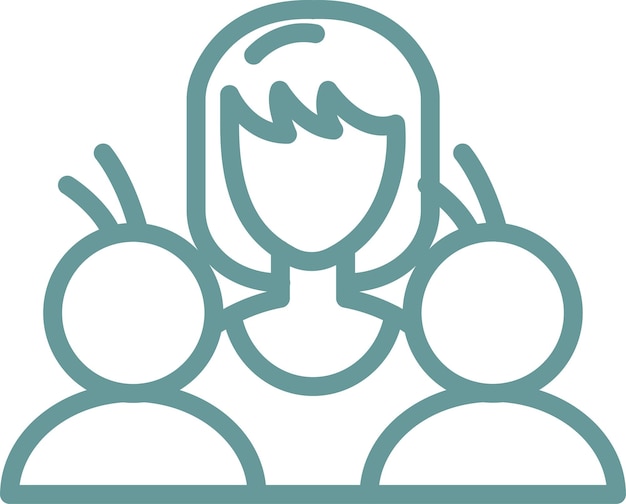 Diseño vectorial Mamás que aman la risa Estilo de icono